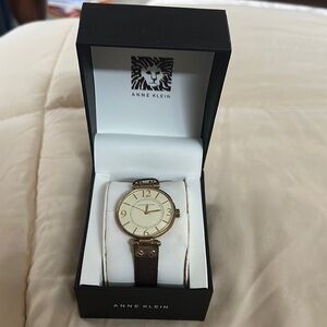 Anne Klein Gold and Brown Women’s Watch